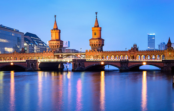 Oberbaum bridge Berlin Germany