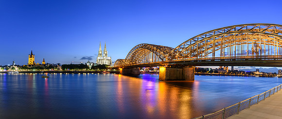 Panoramic view Cologn Germany