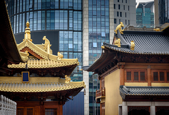 Jingan Temple Shanghai,China Asia