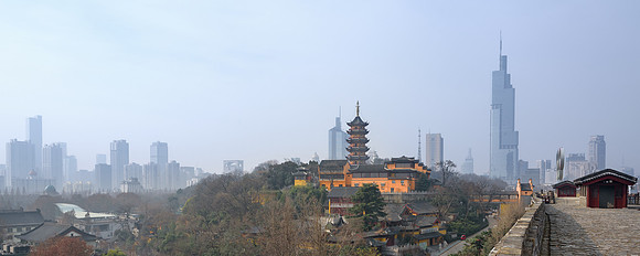 Skyline of Nanjing, China