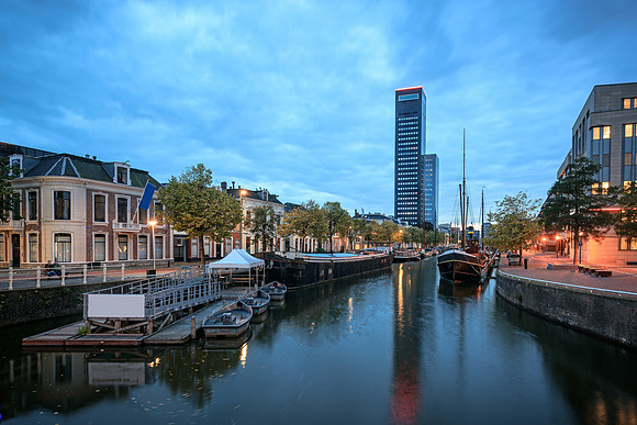 skyline of Leuwarden Netherlands
