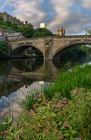 Durham City, River Weir England UK