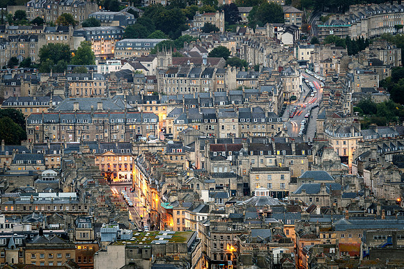 Georgian Houses, English Town, Bath City, UK