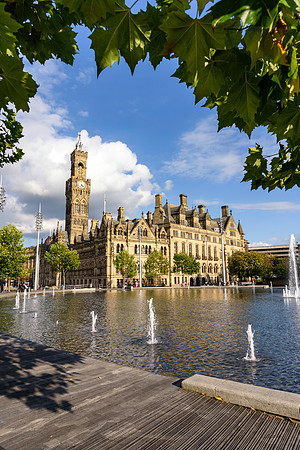 Bradford Town Hall England UK