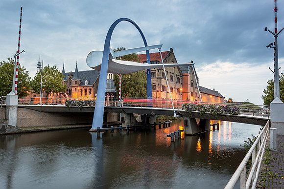 Bascule bridge Leeuwarden Netherlands