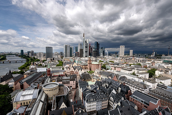 Frankfurt Aerial view Germany