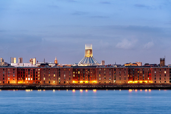 Liverpool waterfront,Warehouses-England UK