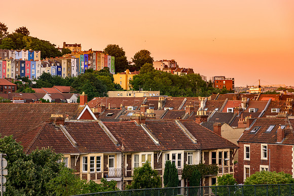 Colourful Houses Bristol UK
