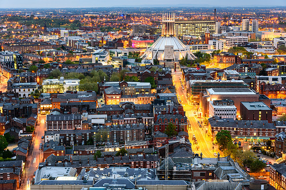 Liverpool skyline and Metropolitan cathedral