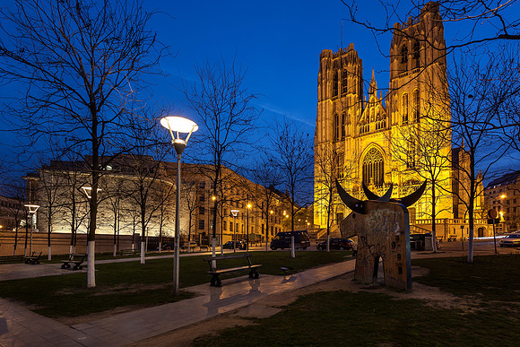 Cathedral St Michael Brussels Belgium