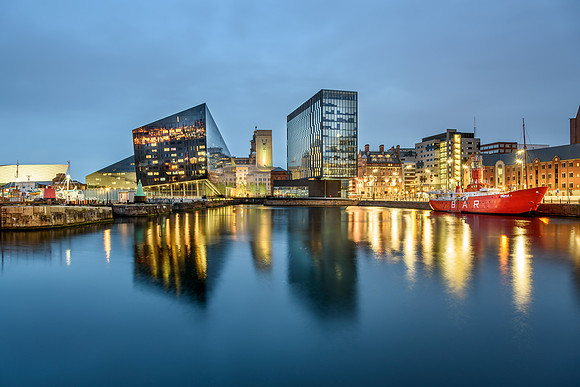 Liverpool skyline waterfront