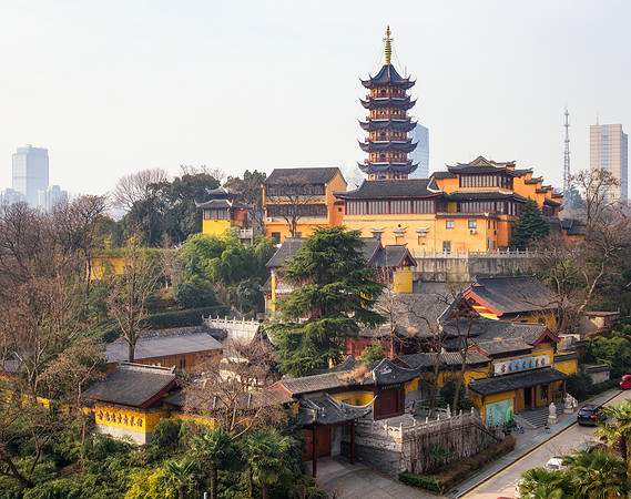 Jiming Tempel Nanjing China