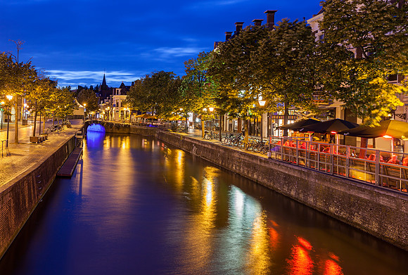 Canals of Leeuwarden Netherlands