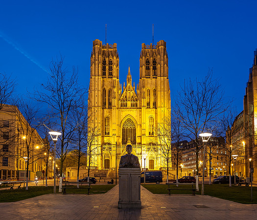 Cathedral St Michael Brussels Belgium