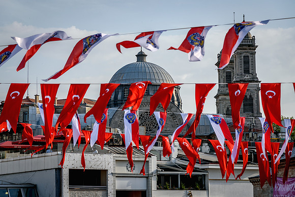 Turkish flags
