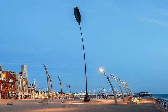 Blackpool beach England UK