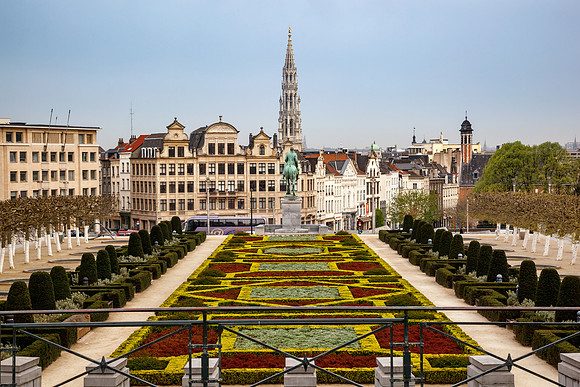 Brussels skyline Belgium