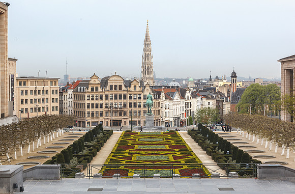 Mont Des Arts Garden Brussels Belgium