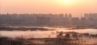Sunrise in Shanghai, China