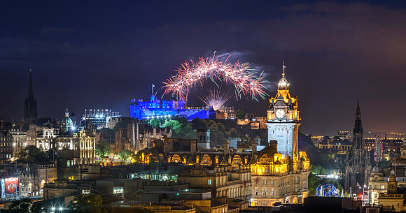 Edinburgh Fringe and International festival fireworks,Scotland U