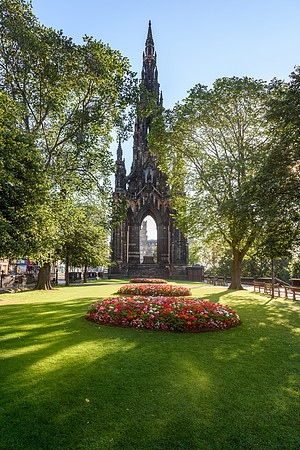 Princes Street Gardens Edinburgh, Scotland, UK