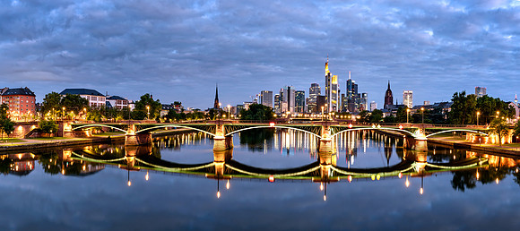 Frankfurt city skyline Germany