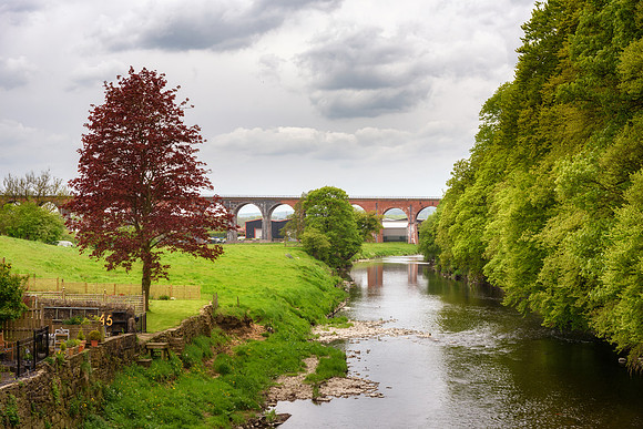 Whalley viaduct Lancashire UK