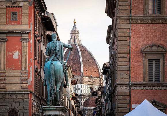 Duomo and Statue of Ferdinando