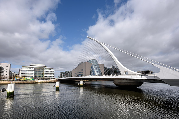 Samuel Beckett bridge in Dublin,Ireland