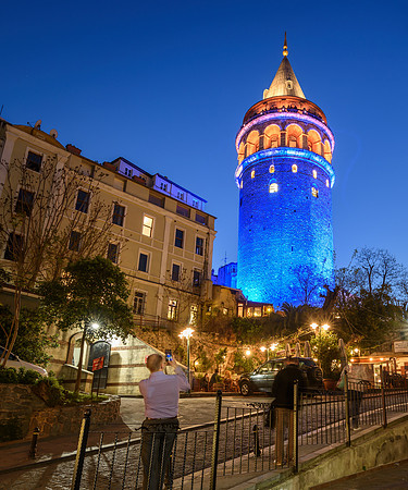 Galata tower in Istanbul,Turkey