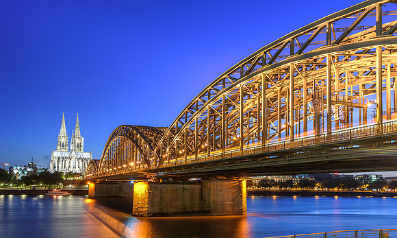 Hohenzollern bridge Cologne Germany